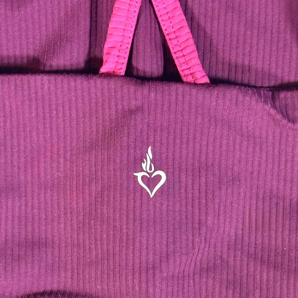 Torrid Active Women's 4 4X TRU Low Impact Wireless Rib Sports Bra Purple Gym - Picture 6 of 6